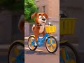 😹 Cat Sets Slippery Trap! Dog’s Hilarious Bike Crash 😂🐶 #ai #cat #pets #animals #cute #baby