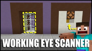 How to Make a Working Eye Scanner in Minecraft