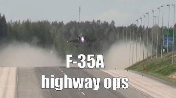 F-35A Long Approach To Road Runway - Baana 25 [4K]