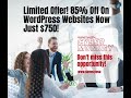 Cyber Monday 85% on A WordPress Website