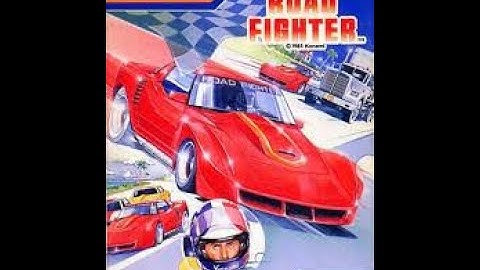 Road Fighter - MSX - Gameplay up to level 2