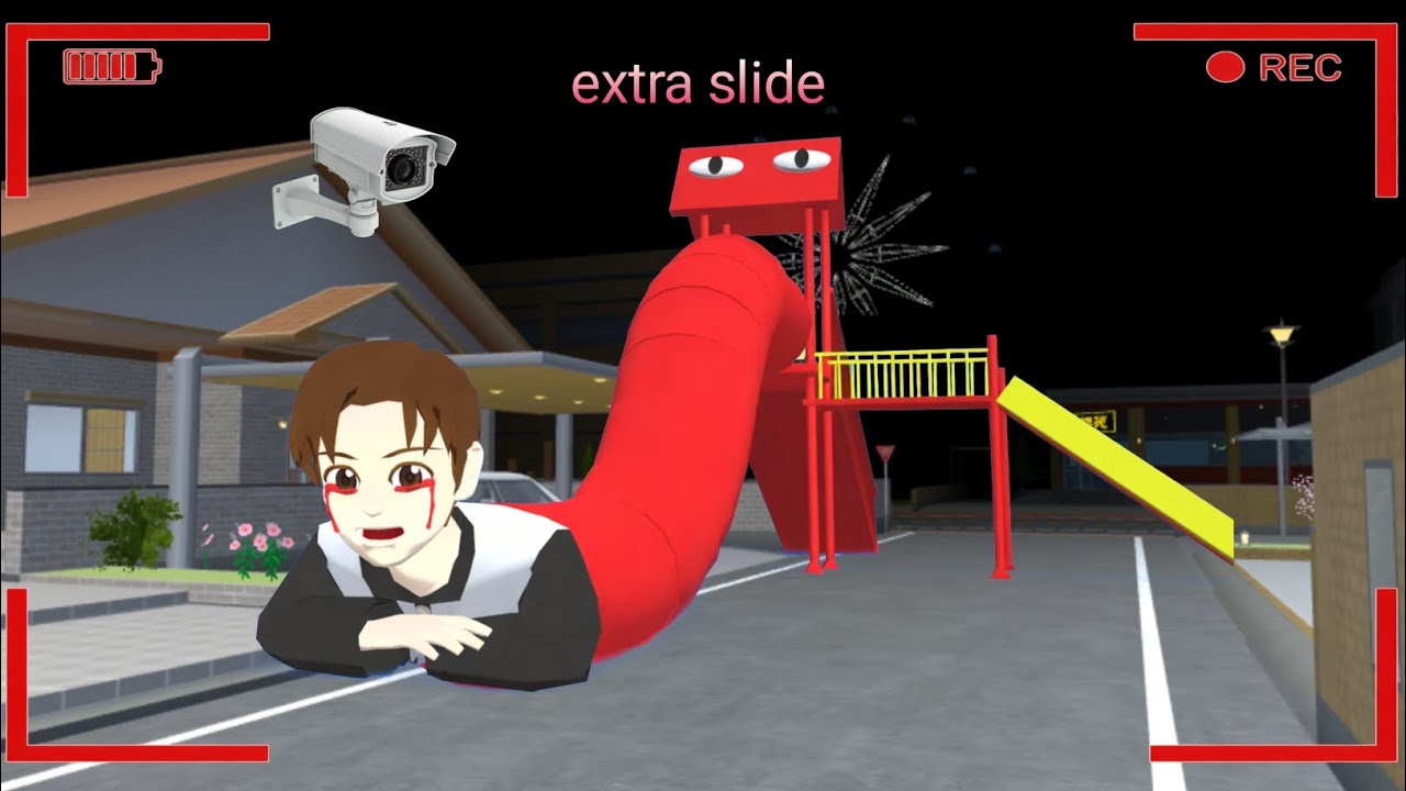 Yuta Mio Panik Setelah CCTV Merekam Yuta Extra Slide di Kota Sakura | Sakura School Simulator