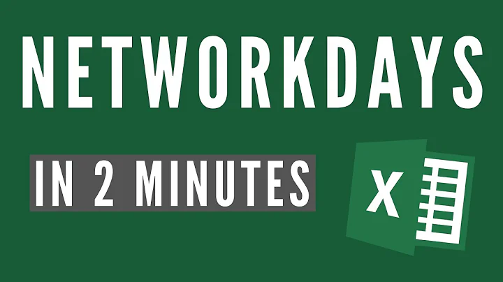 How to use the NETWORKDAYS function in Excel