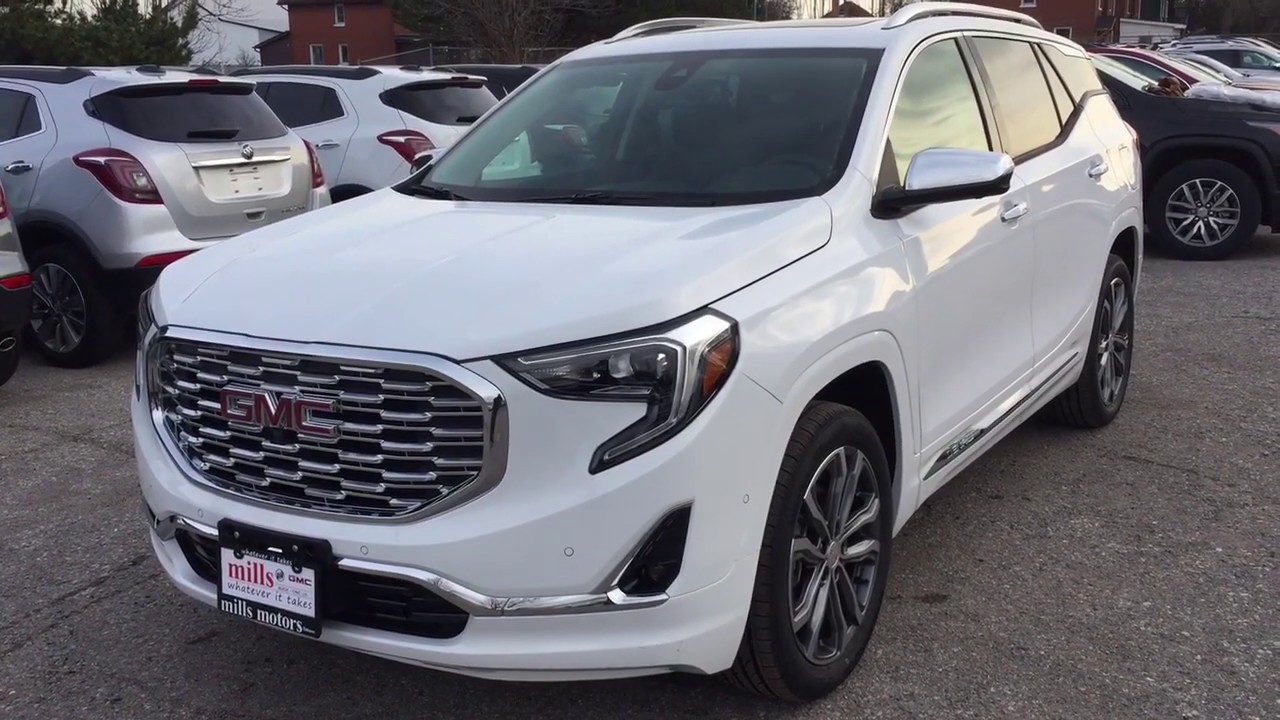 2019 Gmc Terrain Awd Denali 360 Camera Auto Park White Oshawa On Stock