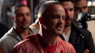 Breaking bad Jesse cooks the Blue meth in Mexico scene