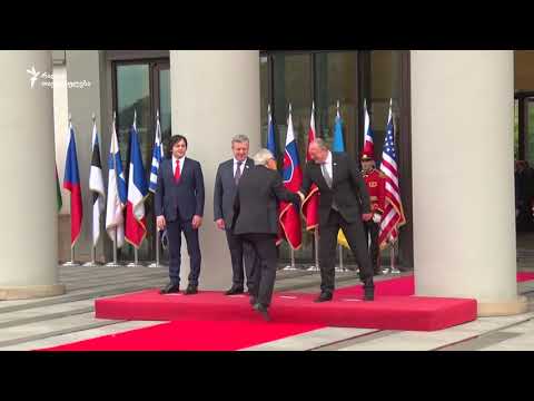 დამოუკიდებლობის დღის აღსანიშნავად ჩამოსული დელეგაციების ოფიციალური დახვედრა