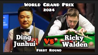 Ding Junhui vs Ricky Walden - World Grand Prix Snooker 2024 - First Round Live (Full Match)