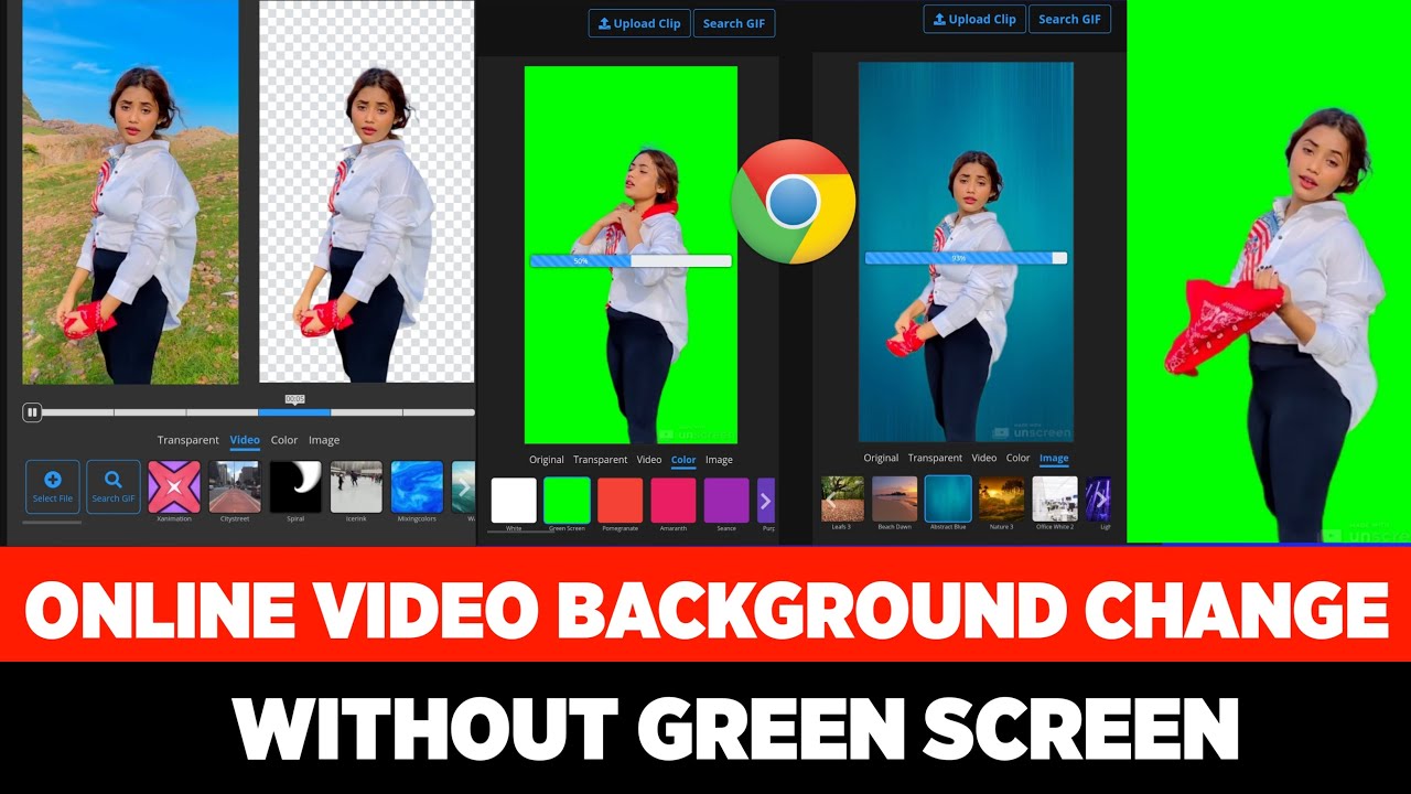 Online Video Background Change Without Green Screen | Online Video Background  Remover | Website - YouTube