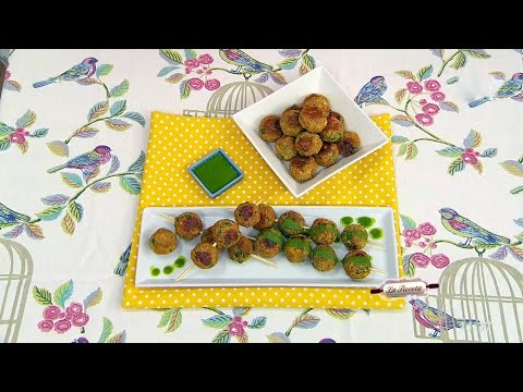 Mini croquetas con muchos vegetales