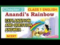 Anandi's Rainbow Class 1 English: Sing Along with Rhymes (Unit 4 Chapter 2) - Question Answers|NCERT