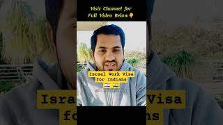 Israel Work Visa for Indian
