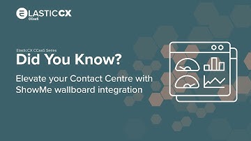Elevate Your Contact Centre: ElasticCX CCaaS with ShowMe Wallboard Integration