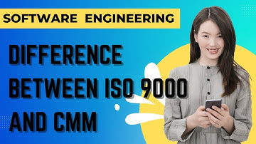 Difference between ISO 9000 and CMM | SOFTWARE ENGINEER ⚙️🛠️