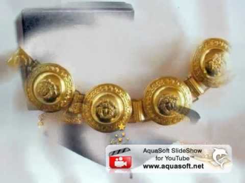 GIANNI VERSACE GOLD PLATE MEDUSA HEAD BRACELET,1996