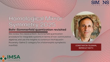 Constantin Teleman, Berkeley Math: Bohr-Sommerfeld quantization revisited