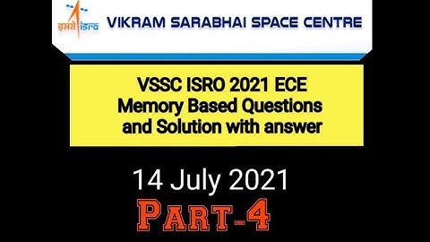 VSSC ISRO TA Part-4