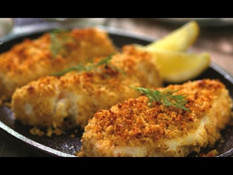 Kosher Walnut Crusted Chilean Sea Bass with Lemon Dill Sauce - YouTube