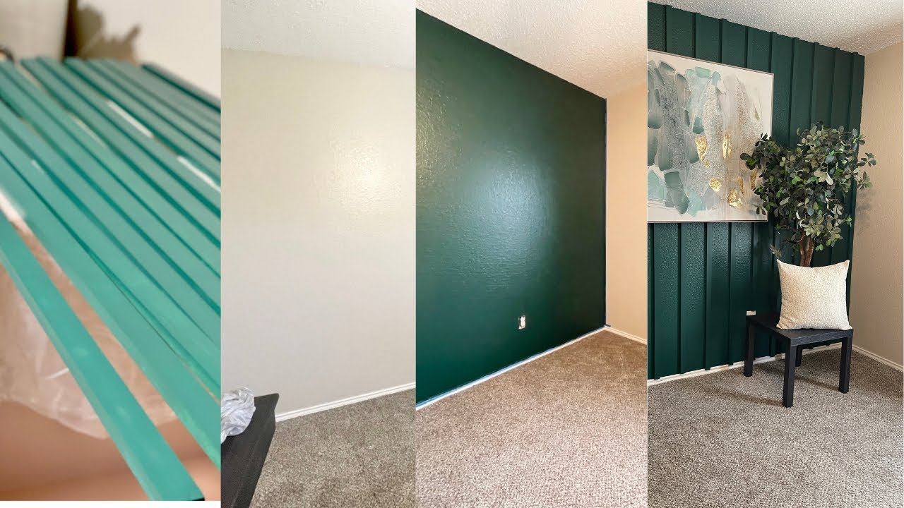 DIY ACCENT WALL | HOME RENOVATION IDEA ACCENT WALL - YouTube