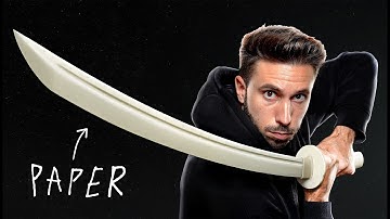 I Built a Paper Katana (it