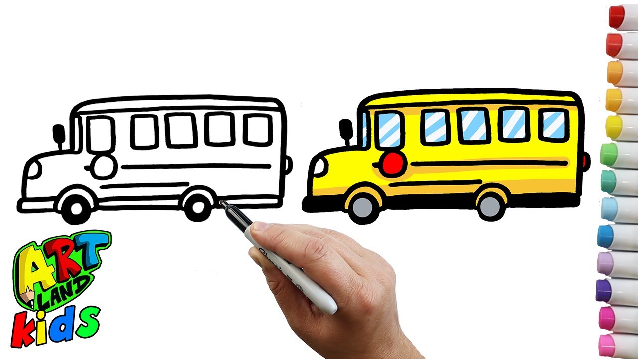 How to draw a double-decker bus | Step by step Drawing tutorials