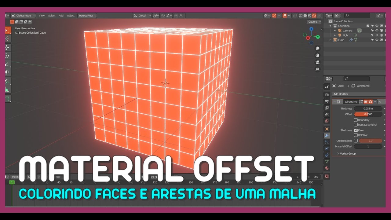 Material Offset MATERIAL OFFSET - COMO COLORIR FACES E ARESTAS - YouTube
