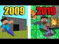 Como cambió Minecraft en 10 años (2009-2019 evolution)