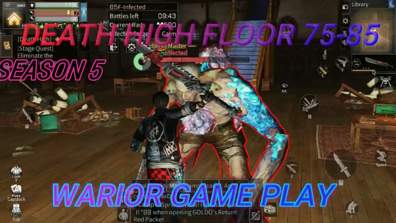 Lifeafter Death High Floor 75 - 85 Warrior Sawblade Gameplay!! Season 5