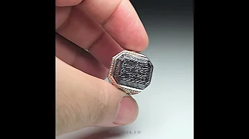 Natural Hadid Sini Ring With 7 Jalal Zikr MR0352 