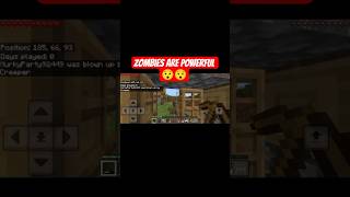 zombies are powerful 😯 #minecraft #shorts