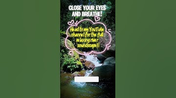 Soothing River Flow with Birds Chirping | Meditation & Nature Healing Sounds