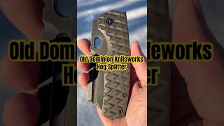 Old Dominion Knifeworks Hog Splitter, .25” Nitro-V, Diamond Frag Ti #edc #shortsyoutube #blade