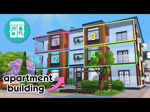 I BUILT CUSTOM APARTMENTS WITH FOR RENT! | Sims 4 For Rent