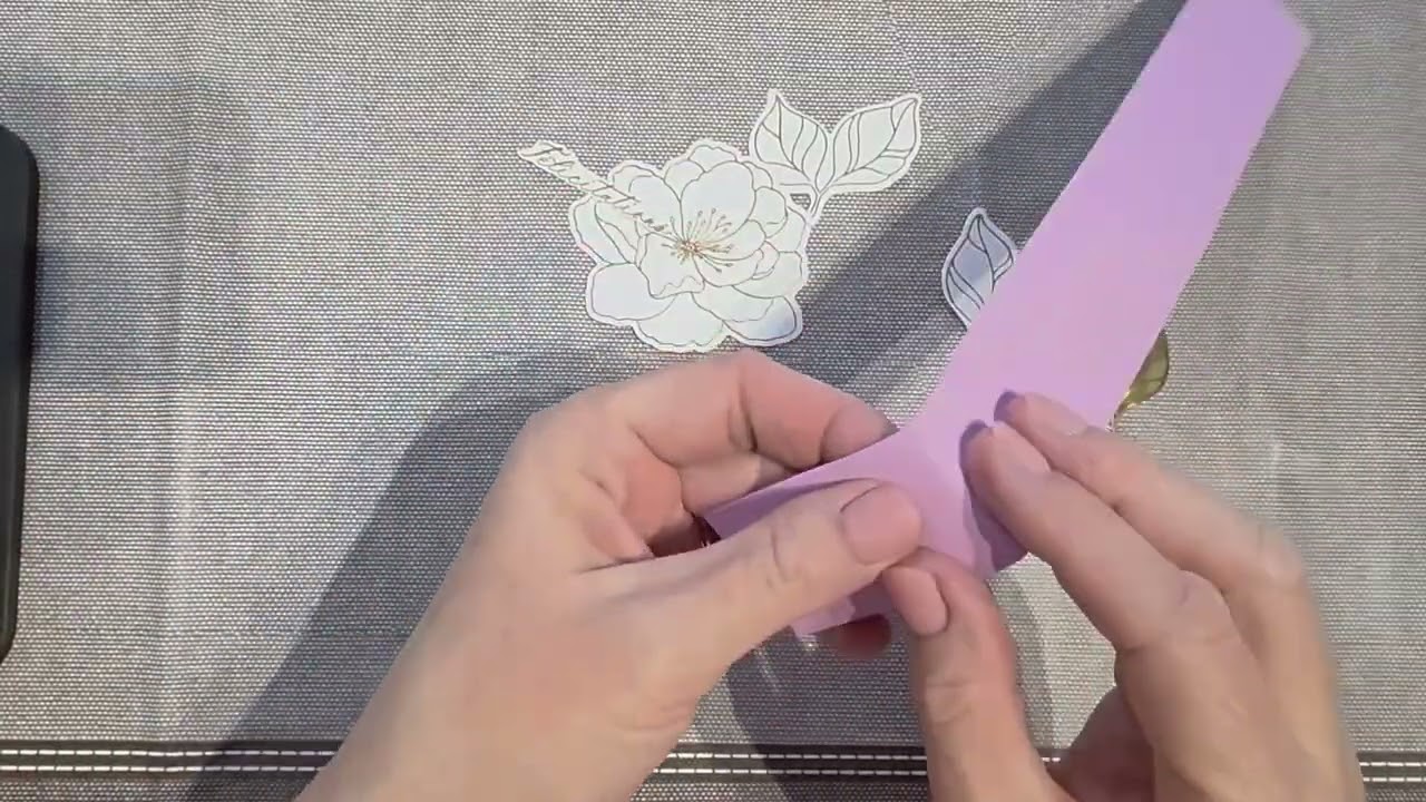 Carte 3 plis avec ceinture, Collection Stampin'Up Chamant et Splendide 