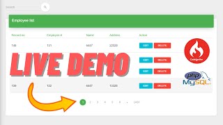 How to create pagination in codeigniter with example | pagination with search option | by Shinerweb