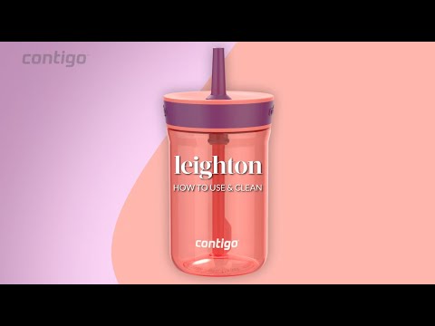 How to Use & Clean: Contigo Kids Leighton Straw Tumbler 