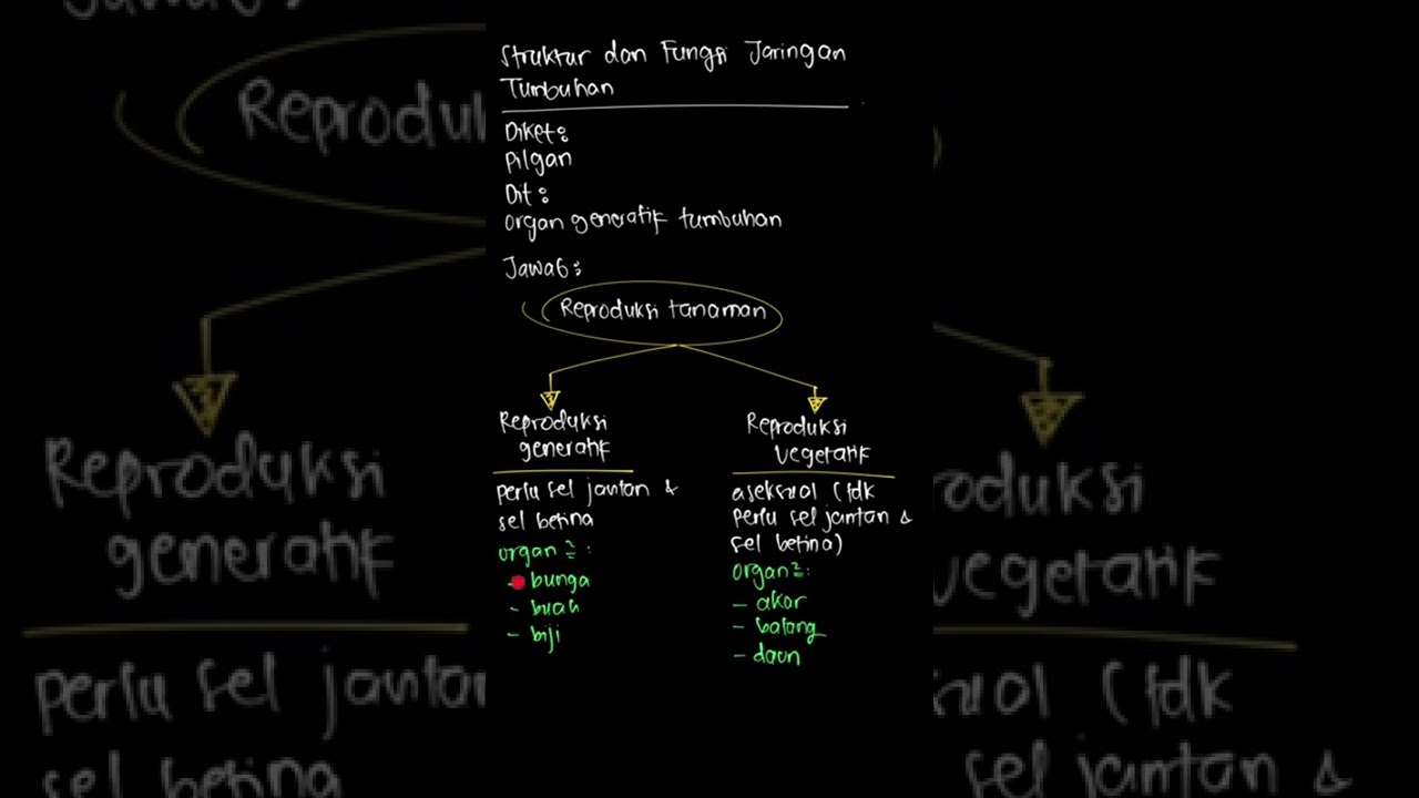 Organ generatif tumbuhan yaitu