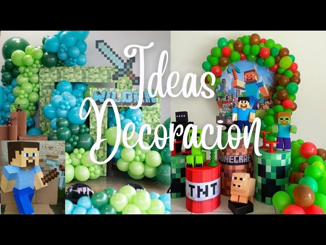 Creaciones dady - Decoración de cumpleaños 🎁 Minecraft sencilla 👍🏼😍