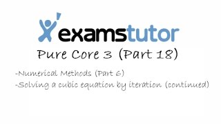 ALPureCore3Numeric6(PC 3 18 Numerical Methods (Part 6) - Solving a cubic equation)