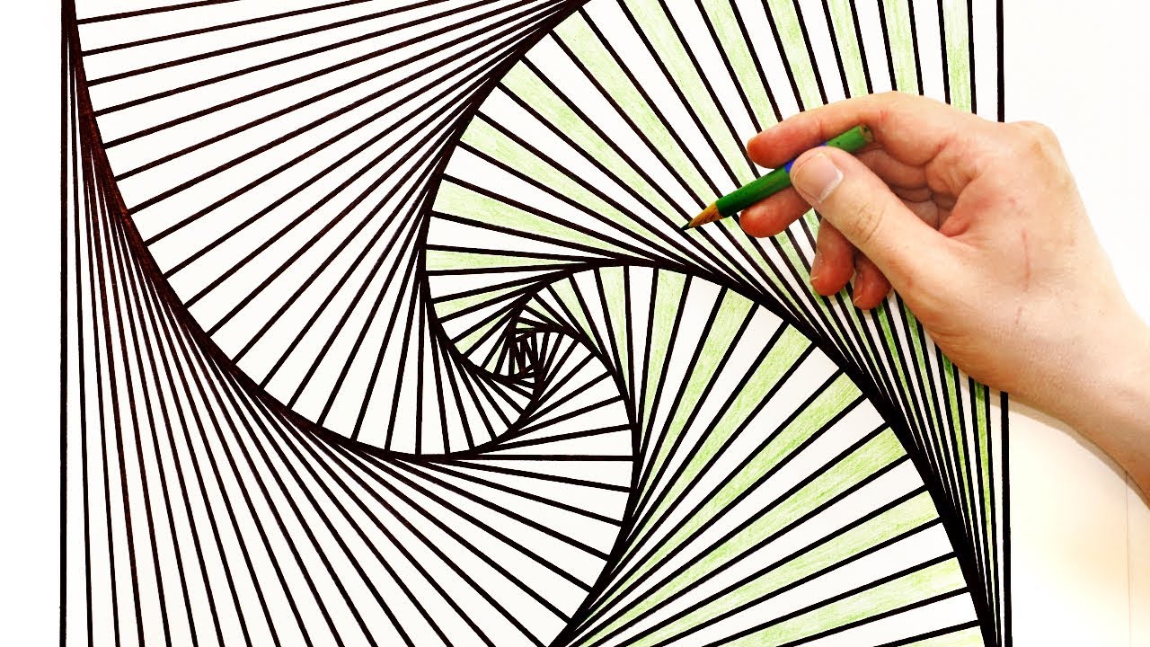 Спиральный рисунок сделать из фото