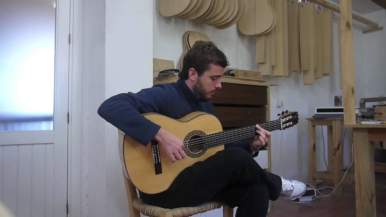 Jesús Guerrero en el taller de Jerónimo Pérez