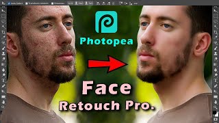 Photopea Tutorial | Face Retouching | Photopea Photo Editing screenshot 4