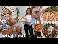 what I eat in a *busy* week || vegan, healthy, balanced, eating out ALOT!