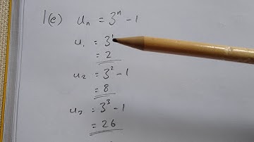 Higher Maths Recurrence Relations 15A 1ef