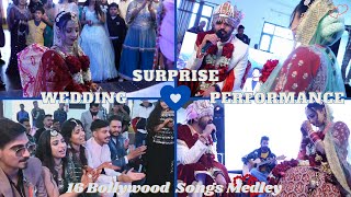 WEDDING SINGING PERFORMANCE 2022 | GROOM SINGS FOR BRIDE | EMOTIONAL REACTION | BOLLYWOOD MEDLEY