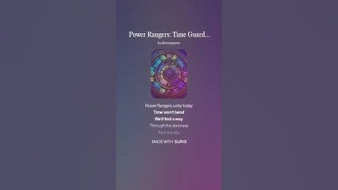 Power Rangers: Time Guardians (Rock version) (AI Generated Theme Song)