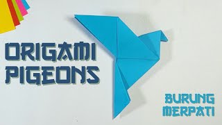 Origami Burung | Cara Membuat Origami Burung Merpati | Keterampilan Dari Kertas Origami