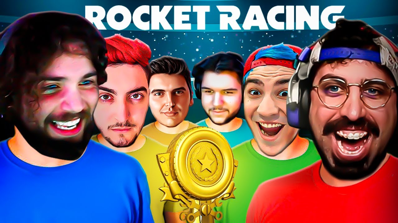 Qual o melhor STREAMER nas Corridas ? - Fortnite Rocket Racing