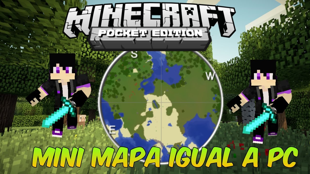 Mini mapa Mod igual a Pc Para Minecraft PE 0.14.0 | - YouTube