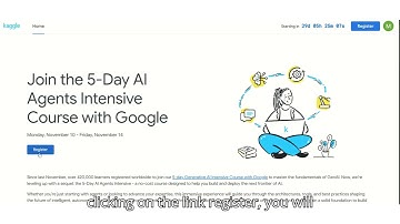 5-Day Free AI Agents Intensive Course with Google