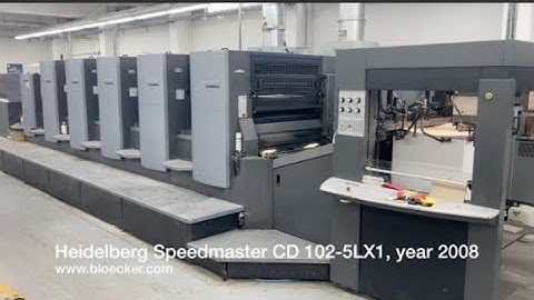 5-color Heidelberg Speedmaster CD 102-5LX1, year 2008 - offset printing machine